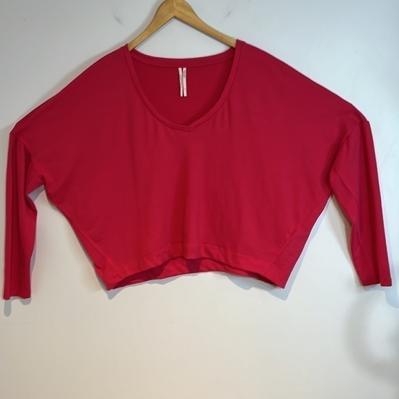 Anthropologie Pink V-Neck Top - Picture 8 of 9